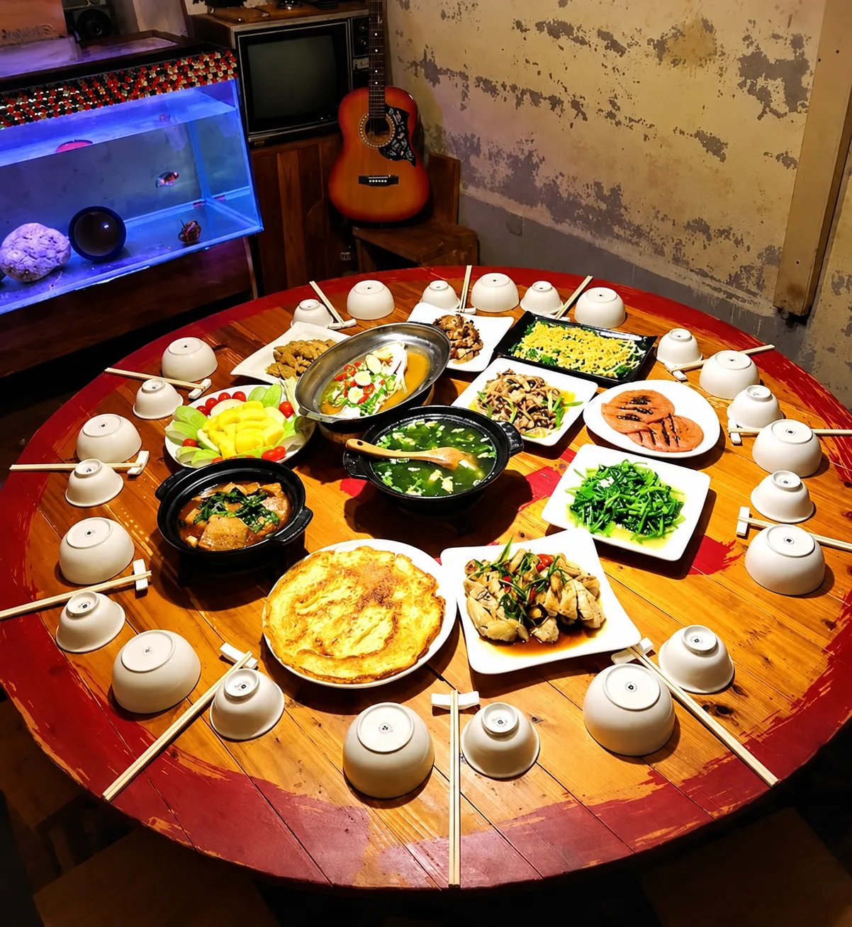 阿爸食堂圓桌家常合菜